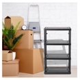 thumbnail image 6 of ZRQarq 4 Shelf Fixed Height Medium Duty Storage Unit 14 x 32 x 54.5 Organizer System for Home, Garage, Basement, & Laundry, Black (2 Pack), 6 of 9
