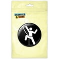 thumbnail image 1 of Rock Climbing Repelling Belay Refrigerator Button Magnet, 1 of 2