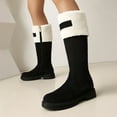 thumbnail image 2 of Mostsola Snow Boots for Women Zipper Platform Mid Calf Boots Plush Winter Warm Long Boots, 2 of 9