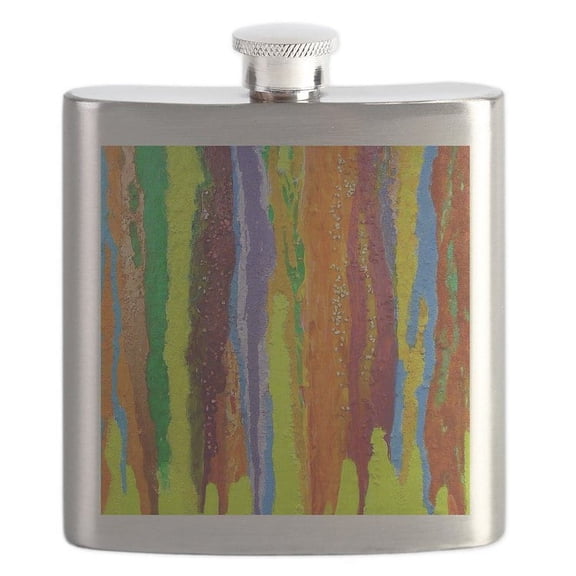 CafePress - Paint Colors Flask - Stainless Steel Flask, 6oz Drinking Flask