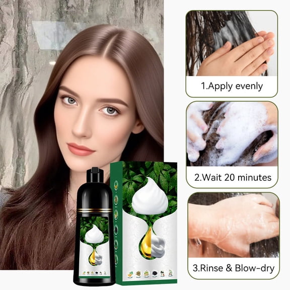 3-in-1 Herbal Hair Dyes - Good For Gray Coverage And Daily Color Care 500ml