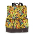 thumbnail image 1 of Disketp Dancing African Women Mochila de Cuero para Mujer, Bolso de Espalda Antirrobo con Estilo para Viaje, Trabajo y Uso Diario, 1 of 4