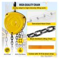 thumbnail image 4 of 2200lbs/1ton Manual Hoist Chain Block Engine Chain Hoist With Lifting Rope, 4 of 6