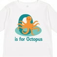 thumbnail image 4 of Inktastic O is for Octopus Monogram Boys or Girls Long Sleeve Toddler T-Shirt, 4 of 5