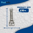 thumbnail image 2 of Poolzilla 10 Pack Safety Cover Stainless Steel Springs - Universal Fit - Made Of High Grade SS304, 2 of 6