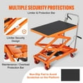 thumbnail image 5 of Hydraulic Lift Table Cart,330lbs Hydraulic Scissor Lift Cart – 50" Rise Manual Lift Table, 4-Wheel Mobility & Anti-Slip Platform for Efficient Material Handling, 5 of 10