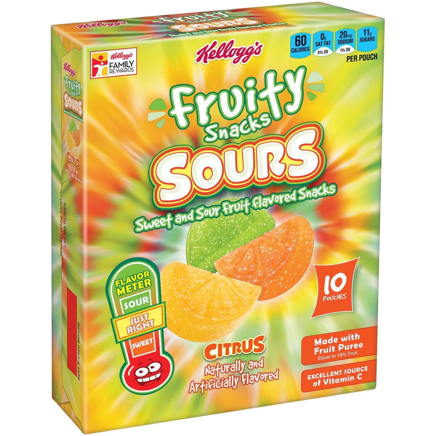 Kellogg's Fruity Snacks Sours Citrus 10 CT by Kellogg Company