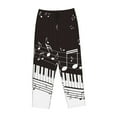 thumbnail image 4 of Daiia Piano Keys With Musical Notes Women's Sleep Pant with Pockets and Drawstring,Pajama Pants-, 4 of 9