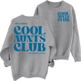 thumbnail image 3 of Arlun Womens Cool Aunts Club Sweatshirts Funny Letter Print Long Sleeve Crew Neck Pullover Tops Drop Shoulder Loose Fit Soft Comfortable Casual Fall Sweatshirt Fashion Streetwear 1-Grey XL, 3 of 5