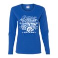 thumbnail image 2 of Greaser Outlaw Hot Rod Gambling Mechanic Pop Culture Womens Graphic Long Sleeve T-Shirt, Royal, Medium, 2 of 3