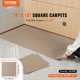 thumbnail image 2 of Alfombra VEVOR Peel and Stick, 45 x 45 cm, color marrón claro, 2,09 m², 2 of 9