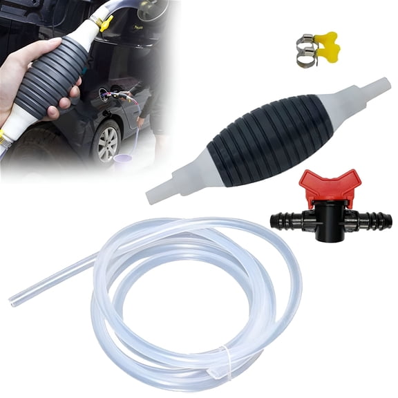 ZEPARO Multifunction Liquid Sucker Pump Manual Fuel Transfer Pump Portable Siphon Pump For Gasoline Oil Fuel Petrol Water Fish Tank,for Car,Marine,Home,Garden,Fish Tank