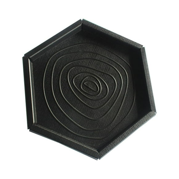 Pet Reptile Feeder Water Food Bowl Lizard Turtle Cricket Basin Feeding Supplies Black Hexagonal