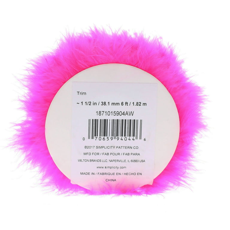 6 Hot Pink Feathers
