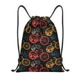 thumbnail image 1 of Gaeub Compass And Mountains In Bicycle Wheels1 Drawstring Backpack Bag Sport Gym Sackpack Heavy Duty String Backpack for Men Women-Medium, 1 of 6