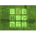thumbnail image 1 of Ahgly Company Indoor Rectangle Oriental Green Modern Area Rugs, 7' x 10', 1 of 4