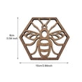 thumbnail image 4 of Posavasos para bebidas, decoración de Bar, posavasos de madera, diseño de panal, posavasos para muebles, decoración artística de pared, posavasos de mesa, 5 uds., 4 of 5