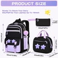 thumbnail image 2 of 3-Piece Daily Carry Laptop Backpack Set with Insulated Lunch Bag and Pencil Pouch, Large Capacity Computer Bookbag, Lunch Waterproof Backpack for Women Men, Matching Stylish Bag Set, 2 of 6