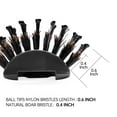 Perfehair Boar Bristle Vent Hair Brush for Men & Women, Vented