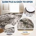 thumbnail image 6 of Garvee 2'x6' Modern Abstract Runner Rug Washable Rug with Non Slip Backing, Low Pile Stain Resistant Indoor Carpet for Hallway Bedroom Kitchen, Brown, 6 of 7