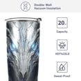 thumbnail image 4 of GZHJMY Dragon Tumbler with Lid & Straw,Reusable Double Wall Stainless Steel Vacuum Insulated Travel Mug,20oz, 4 of 7