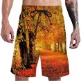 thumbnail image 1 of toraway Men's Flower Beach Shorts Casual Lightweight Drawstring Shorts L, 1 of 3