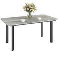thumbnail image 1 of Outsunny Outdoor Coffee Table, Patio Table with Slatted WPC Top, Grey, 1 of 10
