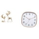 thumbnail image 1 of Estatua de escultura de ciervo,Estatua de ciervo,adorno de mesa,decoración del hogar,Colecciones de decoración de figuras de pareja de renos enamorados,Reloj de pared,Reloj de pared digital, 1 of 8