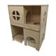 thumbnail image 1 of Casa de madera de 2 para hámster, casa para jerbos, juguete de juego, refugio para ratones, jerbos, lemmings, chinchillas y hámsteres sirios., 1 of 9