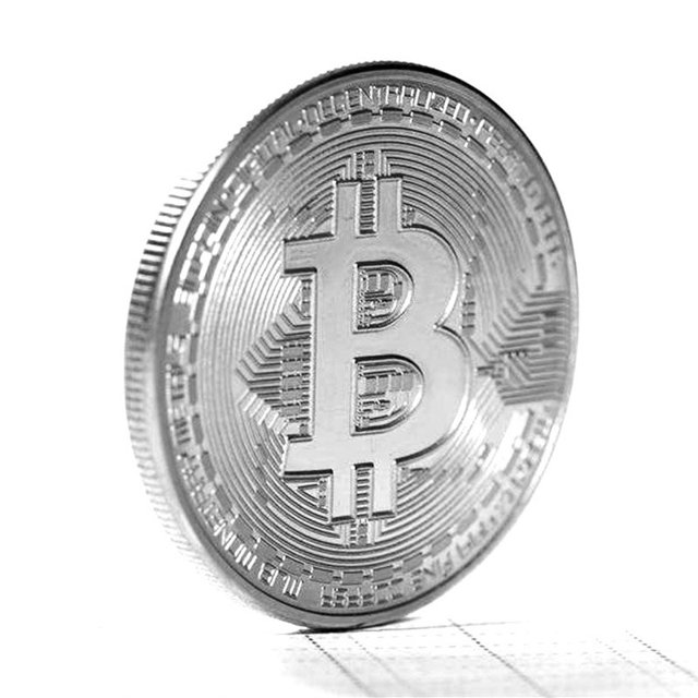 Recuerdo creativo Moneda de Bitcoin chapada en oro coleccionable Gran regalo Bit Coin Art Collection Moneda conmemorativa de oroPlataCN Deng Xun unisex
