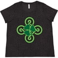 thumbnail image 3 of Inktastic St Patricks Day Shamrock Irish Women's Plus Size T-Shirt, 3 of 5