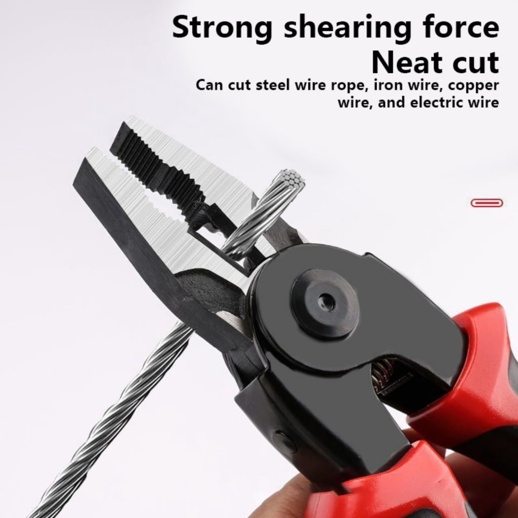 JZROCKER 5 in 1 Multifunctional Replaceable Electrician Pliers Wire Cutting Needle Nosed Pliers Plier Special Tool Electrician