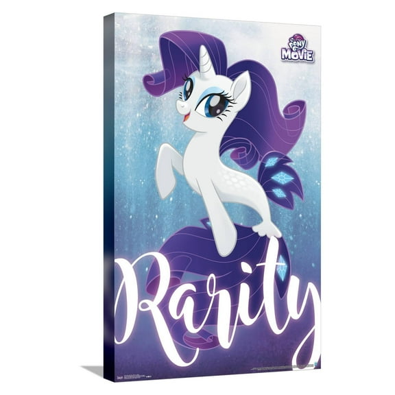 Hasbro My Little Pony Movie - Rarity Canvas Wall Poster, 14.725" x 22.375"