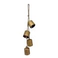 thumbnail image 1 of Adorno colgante de campana de vaca de metal estilo shabby chic Campana rústica vintage en racimo con cuerda Adorno decorativo para colgar en la pared en fiestas navideñas, 1 of 7