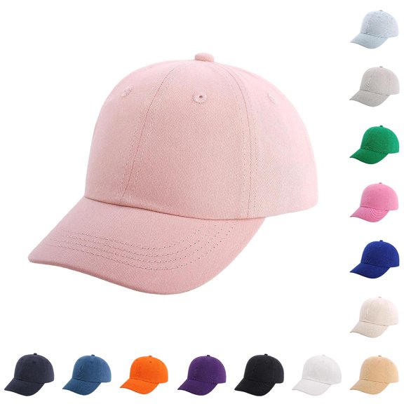 Afdoent Baseball Cap For Boys Girls Kids Solid Color Baseball Caps Sun Hat For Outdoor Casual Everyday Wear Classic