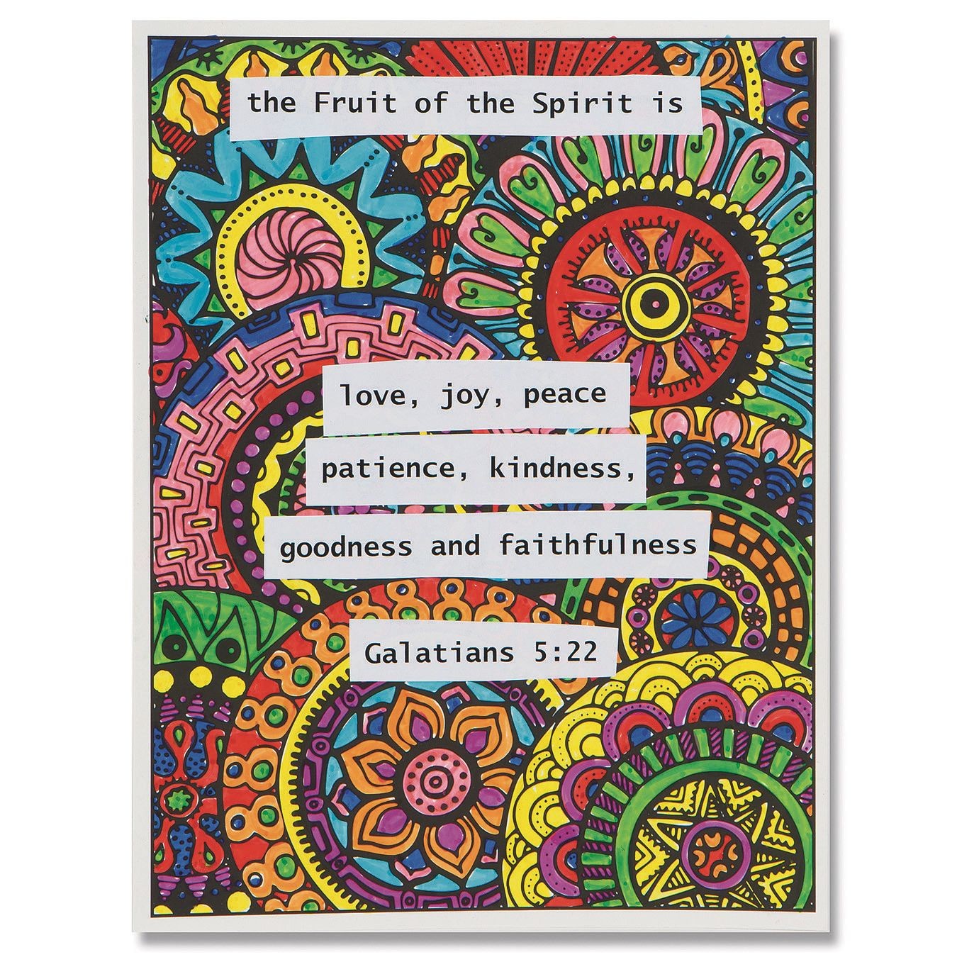 Mandala Quote Collages Craft Kit (Pack of 24)
