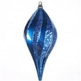 thumbnail image 1 of Blue Candy Glitter Swirl Drop Ornament - 12 in., 1 of 1