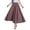 Brown, variant on Wdgfv Women Bohemian Beach A-Line Dress Double Layer Elastic Waist Long Maxi Skirt