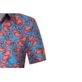 thumbnail image 5 of SSLR Womens Hawaiian Shirts Flamingo Short Sleeve Button Down Shirts Beach Aloha Tops, 5 of 8