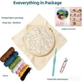 thumbnail image 2 of Punch Needle Kits for Beginners Green Sea Turtle with Hoop Embroidery Punch Needle Starter Craft Set Easy for Adults and Kids Festival Gift and Decoration, 2 of 7