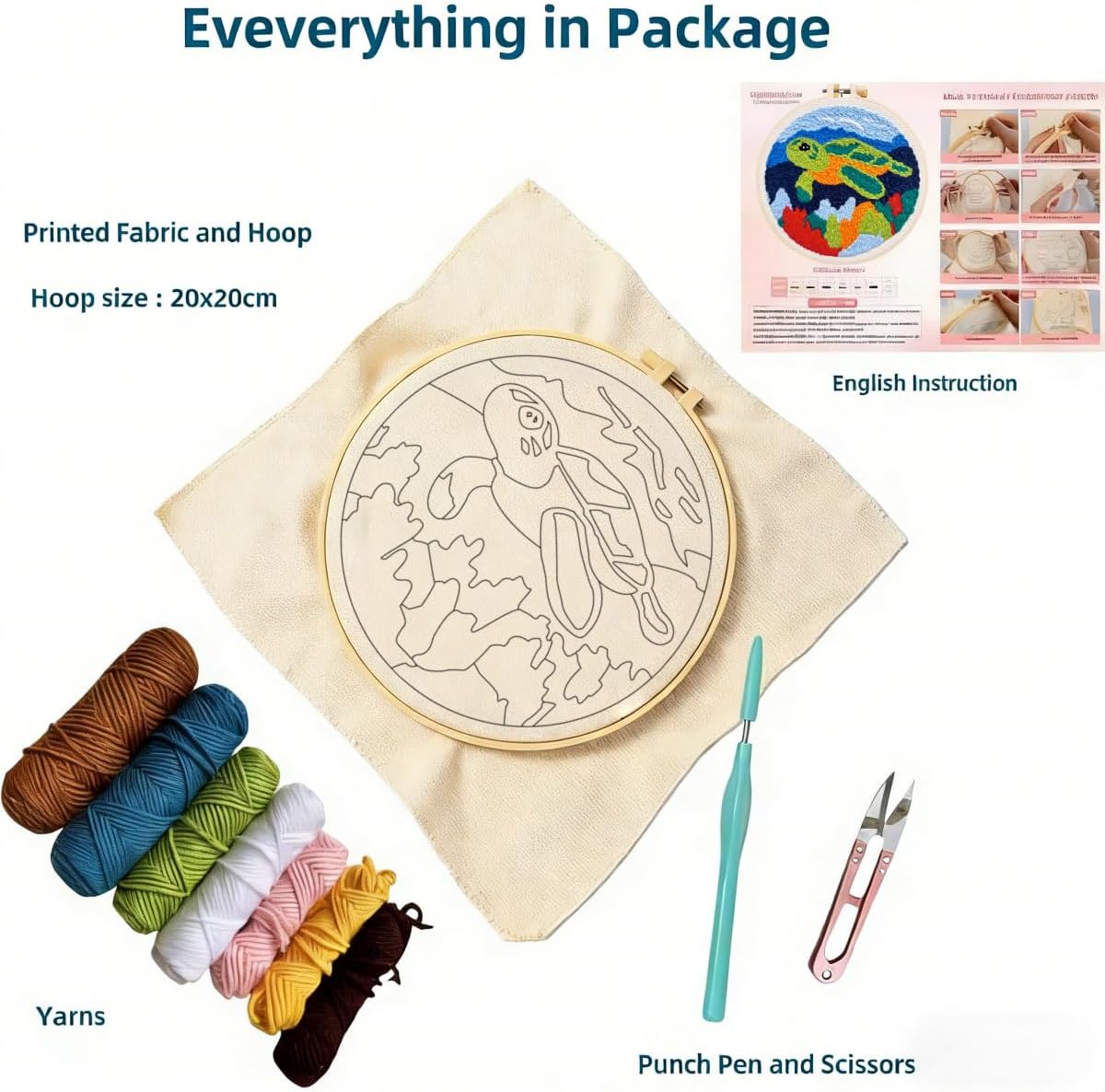 VETPW Punch Needle Kit for Beginners - Sea Turtle photo 5