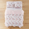 thumbnail image 3 of Levtex Home - Adeline Quilt Set - Full/Queen Quilt + Two Standard Pillow Shams - Floral - Blush Pink Grey - Quilt Size (88x92in.) and Pillow Sham Size (26x20in.) - Reversible - Microfiber, 3 of 5