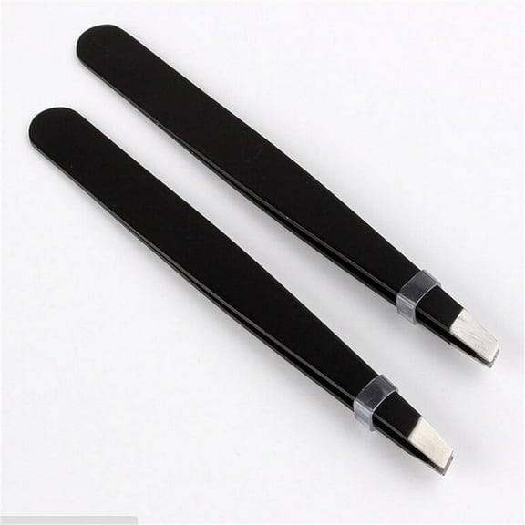 Professional Eyebrow Tweezer Slanted Hair Beauty Woman Beauty Makeup Black RS WA