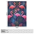 thumbnail image 4 of ARISTURING  Tropical Flamingos with Palm Leaves Throw Blanket Ultra Soft Warm All Season Decorative Blankets for Bed Chair Car Sofa Couch Bedroom, 4 of 6