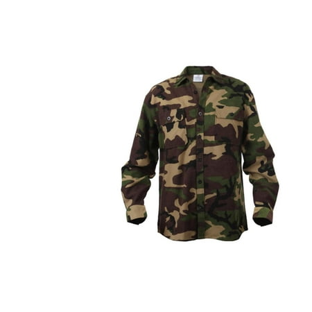 Heavyweight Flannel - Woodland Camo Extra Heavyweight Flannel Shirt