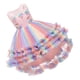 thumbnail image 2 of KAKOWELY 1 pieza de disfraz de fiesta para niña, vestido de gasa, falda de cosplay para fiesta, falda tutú para niños, 2 of 5