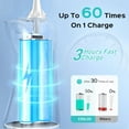thumbnail image 4 of 1 juego de irrigador bucal portátil COSLUS, irrigador bucal eléctrico recargable, dispositivo de limpieza dental con puntas de chorro., 4 of 8