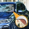 thumbnail image 3 of Vintage Christmas Trees Car Windshield Sun Shade Foldable Car Front Window Visor Heat and UV Protection 55x27.6, 3 of 8