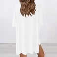 thumbnail image 5 of Women's 2 Piece Sets Oversized T Shirts Biker Shorts Two Piece Lounge Set Matching Clothing Athletic Travel Outfits, 5 of 8
