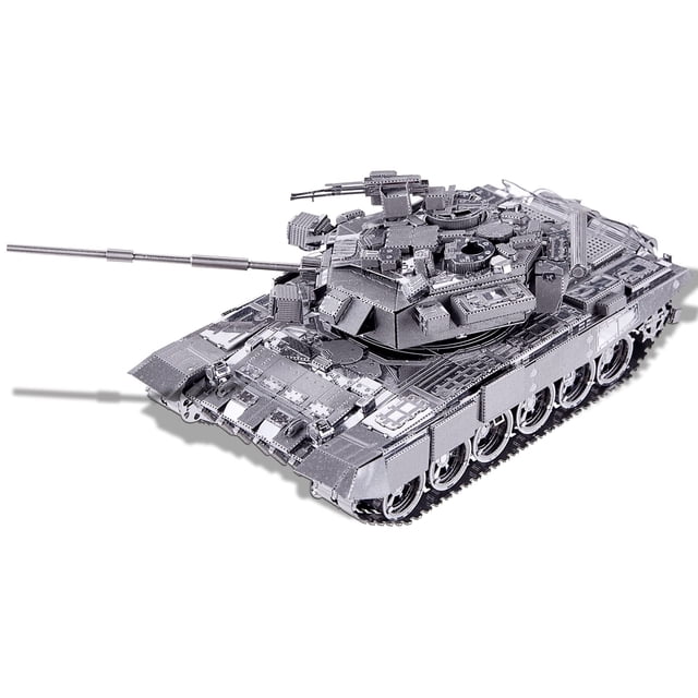 Puzzle de metal 3D Piececool Military Tank T-90A, 150 unidades